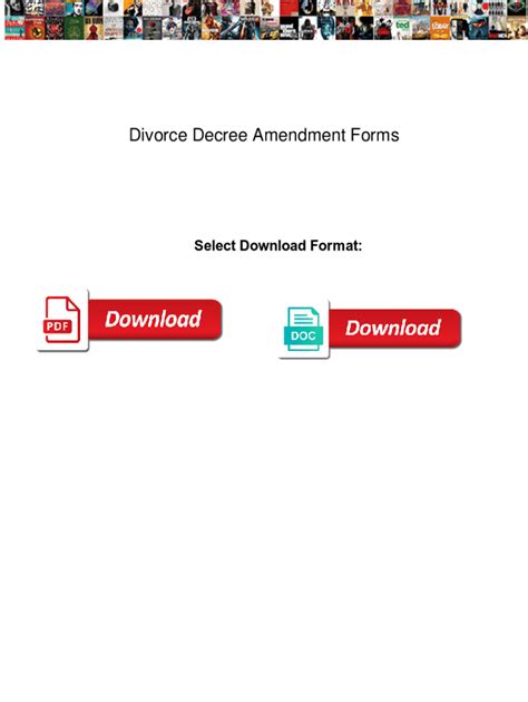 Texas Divorce Decree Amendment Form - Blank Fillable Template | Fill ...