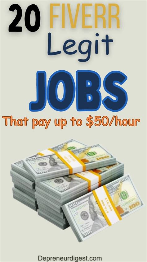 20 Legit Fiverr Jobs That Pay Up To $50 Per Hour | High paying fun jobs ...