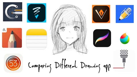 Comparing Different Drawing App (IPad Pro 9.7) - YouTube