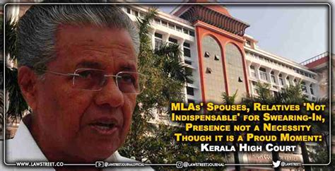 News: MLAs' Spouses, Relatives 'Not Indispensable' for Swearing-In ...