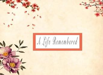Buy A Life Remembered: Funeral Guest Book, Sign in Book for Funeral ...