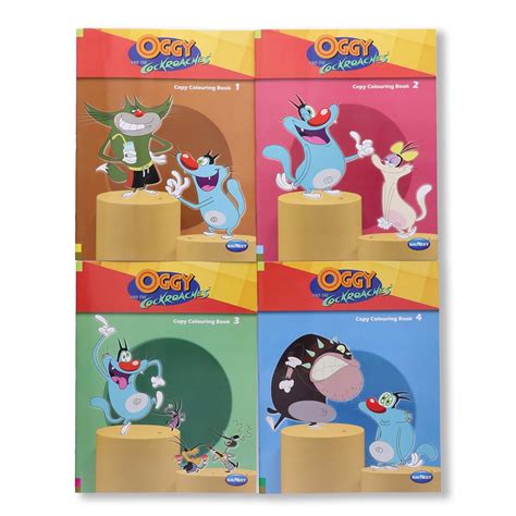 Buy Navneet Oggy & The Cockroaches Copy Colouring Books- Set of 4 books ...