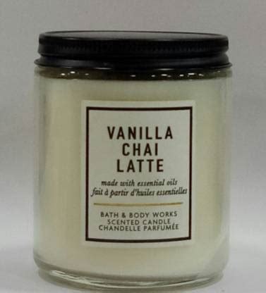 Bath and Body Works VANILLA CHAI LATTE SCENTED CANDLE Candle Price in ...