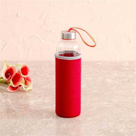 Buy Favola Glass Water Bottle - 600ml from Home Centre at just INR 179.0