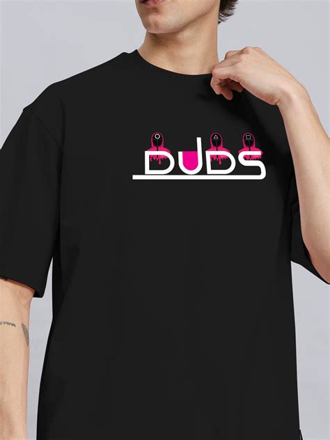 SQUID GAME PRINTED OVERSIZED T-SHIRT (BLACK)