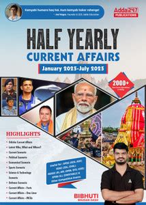 Half Yearly Current Affairs January'25 To July 2025, Useful For OPSC ...