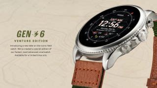 Fossil Watch Gen 6 Venture is a smartwatch made with recycled materials ...