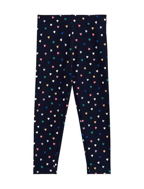 Buy Cotton Rich Heart Leggings (2-8 Yrs) at Marks & Spencer