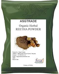 ASGTRADE Organic Reetha Powder, Kunkudukai powder, Aritha, Ritha ...
