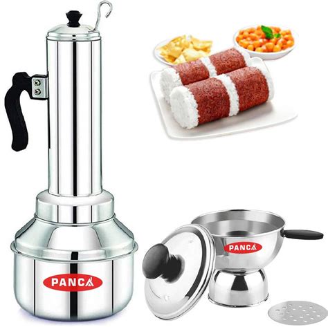 Panca Stainless Steel Puttu Maker And Chiratta Maker, Puttu Kodam Puttu ...