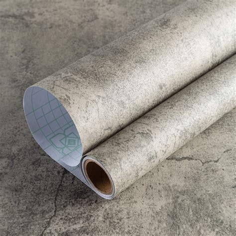 BAYYA Cement Gray Contact Paper Concrete Peel and | Ubuy India