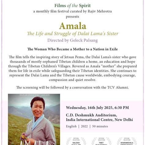 Amala: The Life and Struggle of Dalai Lama’s Sister | India ...