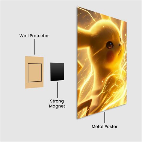 Pikachu: Thunderbolt Showdown Metal Poster – oliveandgray