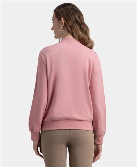 Buy Super Combed Cotton French Terry Drop Shoulder Styled Jacket with ...