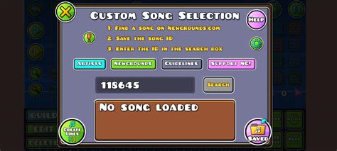 How to add a 7 digit long NG song id into GD mobile? And no, pasting ...