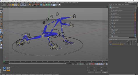 3D Blue Poison Arrow Frog Rigged for Cinema 4D model | 3D Molier ...