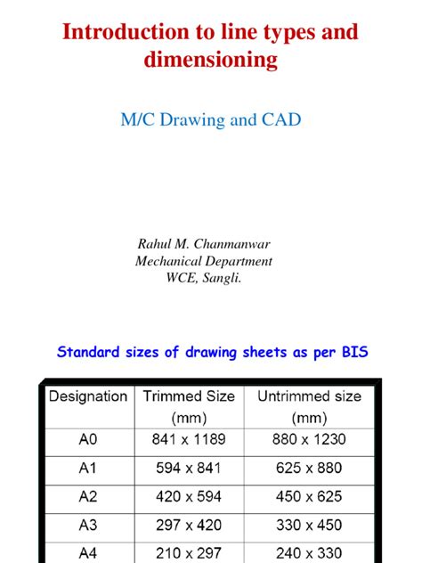 Introduction To Line Types and Dimensioning | Download Free PDF | Drawing