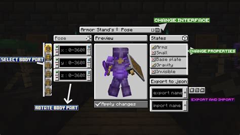 Image result for How to Change an Armor Stands Pose Java