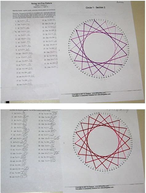 Image result for Math String Art Project
