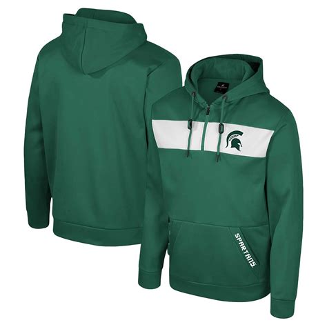 Colosseum Michigan State Spartans Quarter-Zip Hoodie | Academy