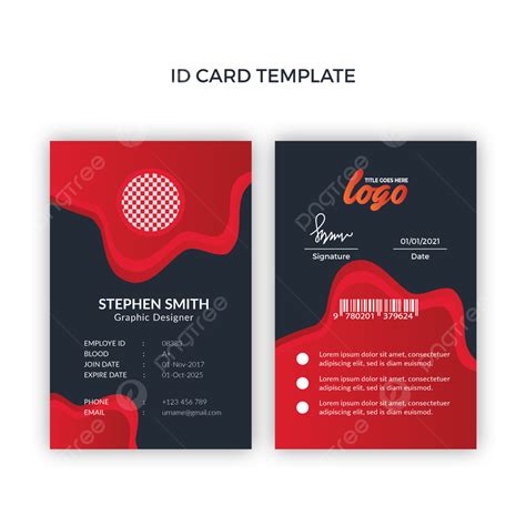 Image result for Sample ID Card Template