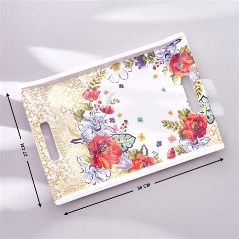 Buy Meadows Theme Farah Melamine Serving Tray - 38x27cm from Home ...