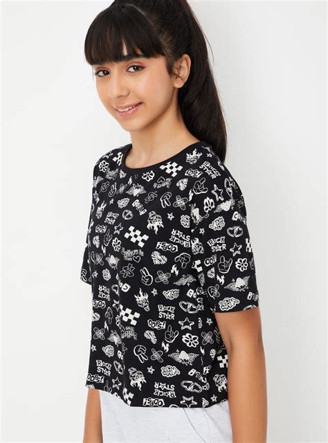 Buy Girls Printed T-shirt Online at just Rs. 249.0 - 1000014890762 ...