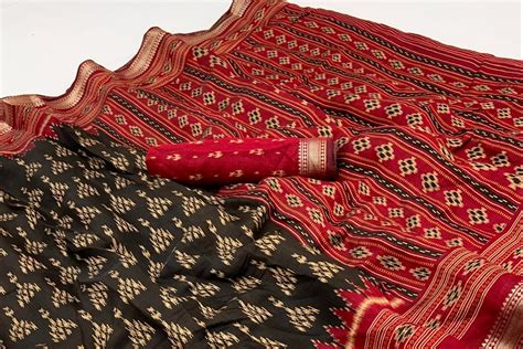 Outstanding Black Mul Mul cotten Soft Silk saree With Blouse Piece ...