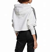 Image result for White Adidas Cropped Hoodie