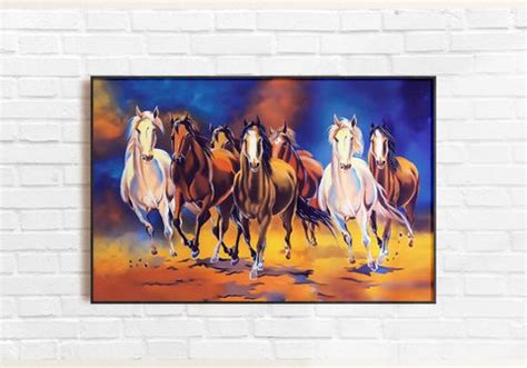 Lucky seven horses painting for a better tomorrow – Writings On The Wall