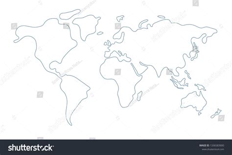 Simple Line World Map 的图像结果