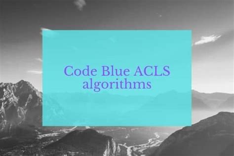 Image result for Code Blue Algorithm ACLS