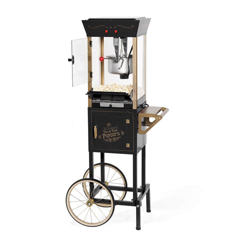 Black Popcorn Cart