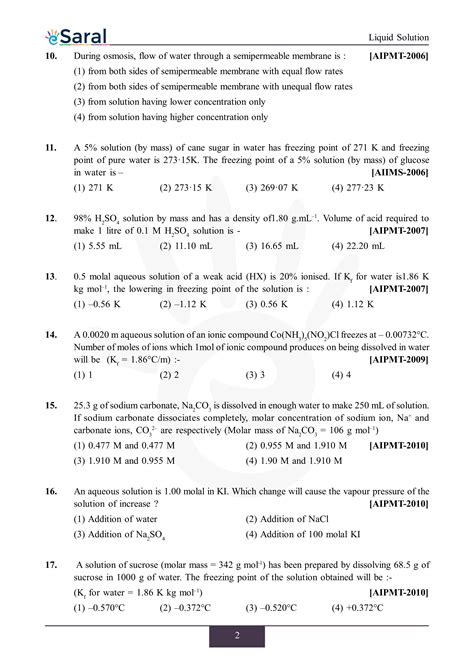 Liquid Solutions - NEET Previous Year Questions with Complete Solutions
