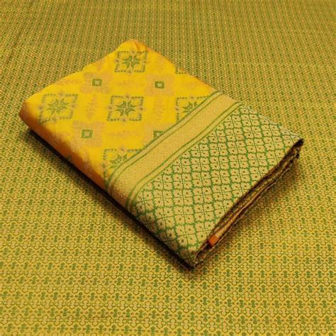 Yellow Festive Wear Woven Patola Silk Saree