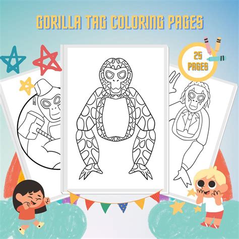 25 Gorilla Tag Coloring Pages - Free PDF Printables For Kids