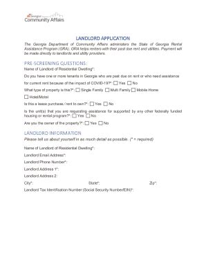 Fillable Online Georgia Rental Assistance ProgramGeorgia Department of ...