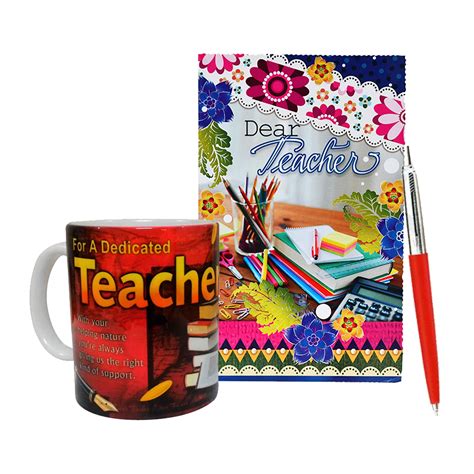 Gift For Teacher - Surprise Box, Teacher Quote Coffee Mug & Parker Pen