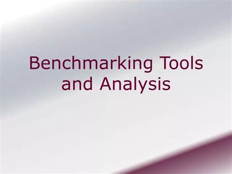 Benchmarking Tools 的图像结果