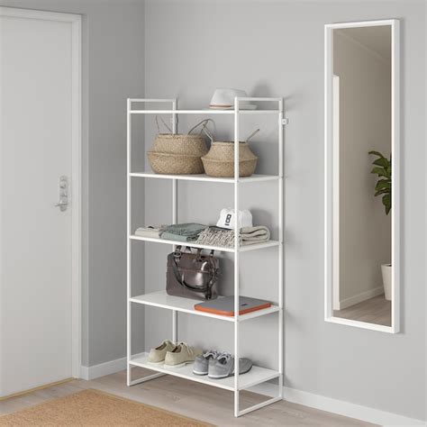 JONAXEL shelving unit, white, 80x38x160 cm (311/2x15x63") - IKEA