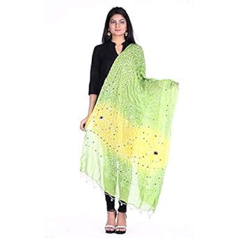 Buy JABAMA® Women's Cotton Bandhani Tie & Dye Design Rajasthani ...