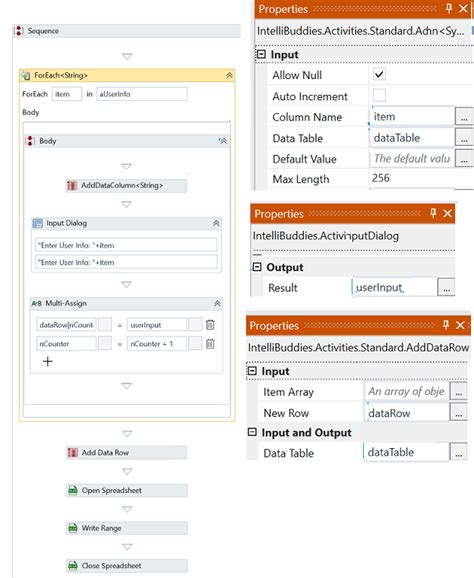 Using DataTable Variables | IntelliBuddies® Documentation Portal