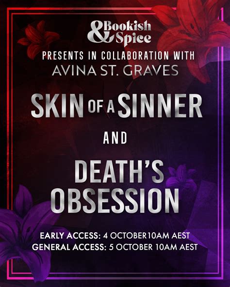 Skin of a Sinner & Death's Obsession by Avina St. Graves – Bookish&Spice