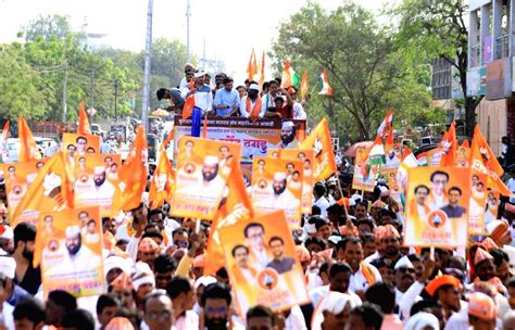 Shiv Sena (UBT) leader Aaditya Thackeray holds a roadshow in supports ...