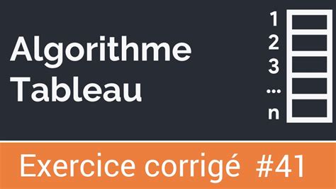 Algorithme Tableau Exercice Corrige 的图像结果