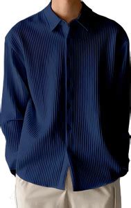 METRONAUT Men Striped Casual Dark Blue Shirt - Buy METRONAUT Men ...