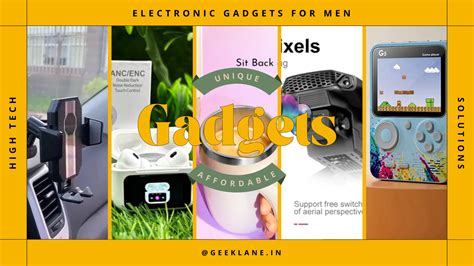 The guide to electronic gadgets for men with high-tech solutions