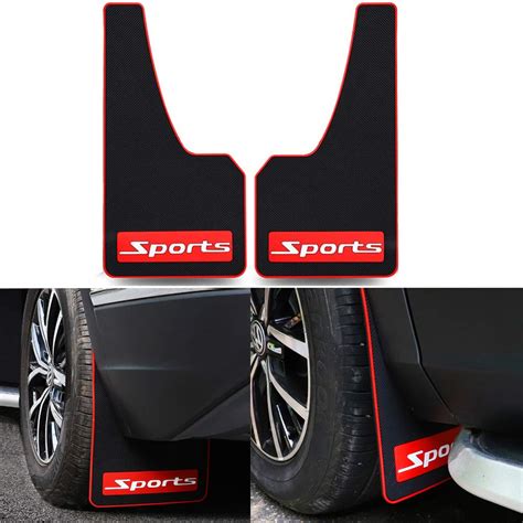 YUNM Universal Car Mud Flaps Rubber Mudguard Splash Guards Rubber ...