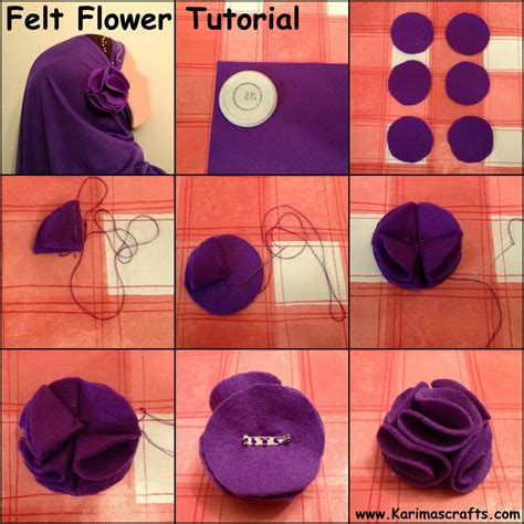 Image result for Felt Flower Tutorial