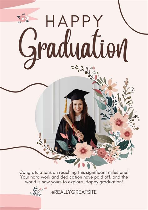 Free customizable Graduation poster templates - Worksheets Library